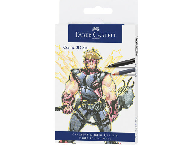 Tekenstift Faber-Castell Pitt Artist Pen Comic-Set 3D