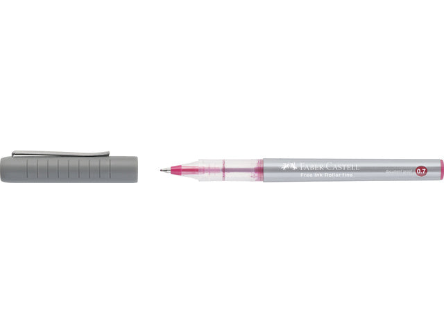 Inktroller Faber-Castell 0.7mm wijnrood
