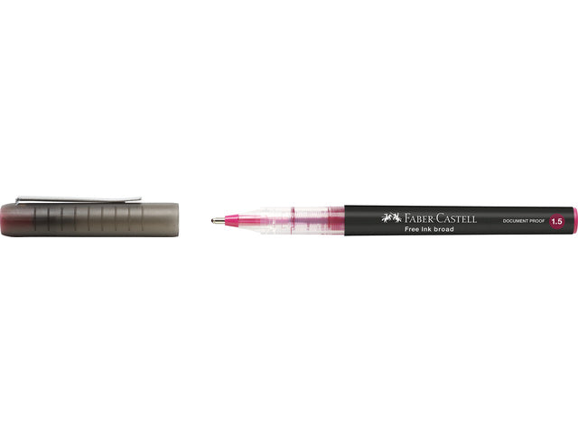Inktroller Faber-Castell 1.5mm wijnrood