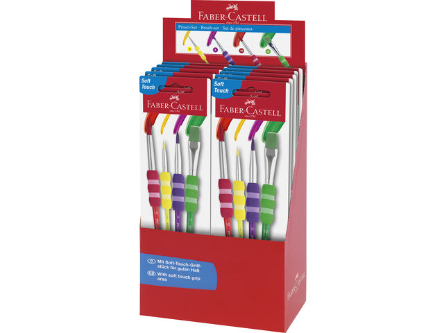 Penselenset Faber-Castell kunststof 4 stuks