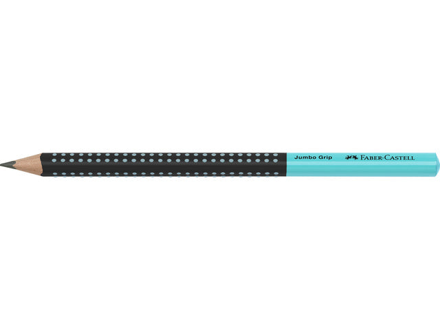 Grafietpotlood Faber-Castell Jumbo Grip zweifarbig schwarz/türkis