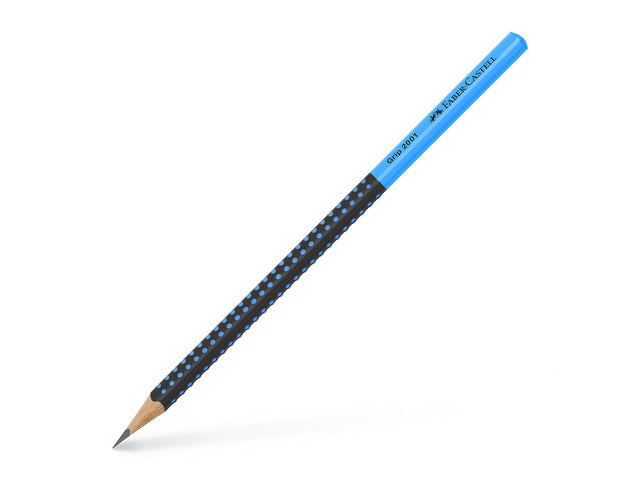 Grafietpotlood Faber-Castell Grip 2001 tweekleurig zwart/blauw