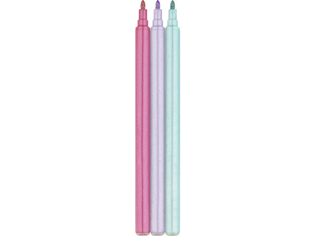 Viltstiften Faber-Castell Eenhoorn 10x standaard kleuren + 3x pastelkleuren incl. eenhoornstickers in kartonnen etui