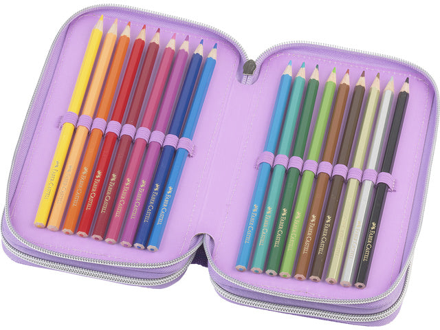 Etui Faber-Castell gevuld Unicorn 3-laags 44 delig