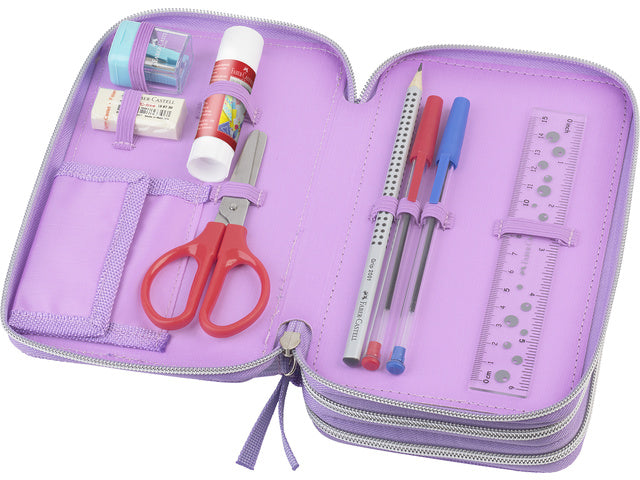 Etui Faber-Castell gevuld Unicorn 3-laags 44 delig