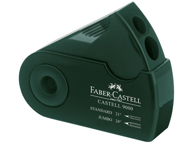 Puntenslijper Faber-Castell „Sleeve“ grün