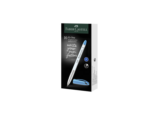 Balpen Faber-Castell K-One 0,5 blauw doos 10 stuks
