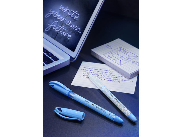 Balpen Faber-Castell K-One 0,7 blauw doos 10 stuks