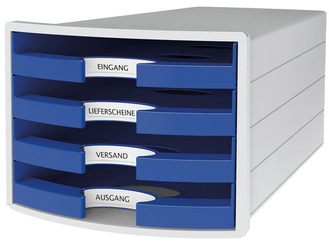 Ladekast HAN Impuls mit 4 offenen beladenen Blauw