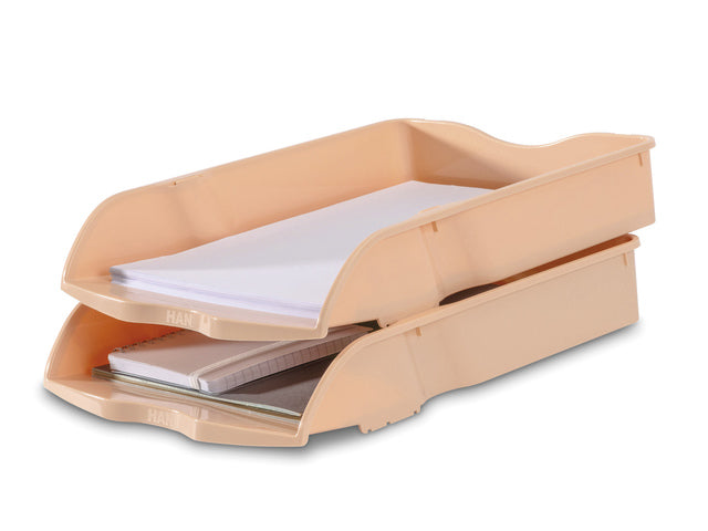 Brievenbak HAN Re-LOOP A4/C4 stapel- en nestbaar pastel oranje 100% gerecycled materiaal