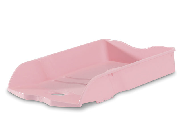 Brievenbak HAN Re-LOOP A4/C4 stapel- en nestbaar pastel roze 100% gerecycled materiaal