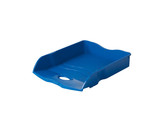 Brievenbak HAN Re-LOOP A4/C4 stapel- en nestbaar, blauw 100% gerecycled materiaal