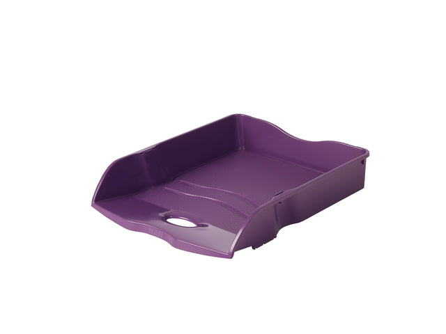 Brievenbak HAN Re-LOOP A4/C4 stapel- en nestbaar, lila 100% gerecycled materiaal