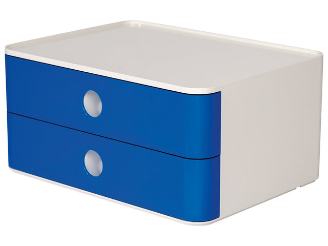 Smart-Box Han Allison mit 2 Ladungen Royal Blau, Stapelbaar