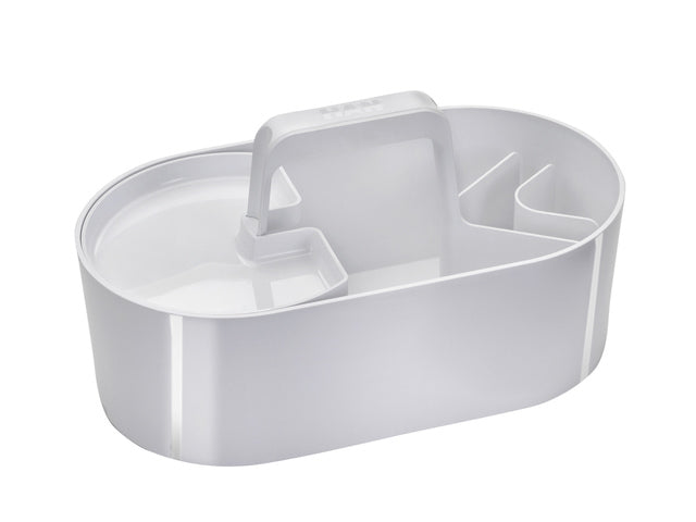 Toolbox Loft Han mobiele organizer sneeuw wit 4 vakken met uitneembaar plateau sneeuw wit