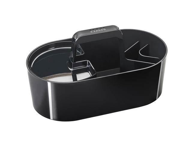 Toolbox Loft Han mobiele organizer zwart 4 vakken met uitneembaar plateau zwart