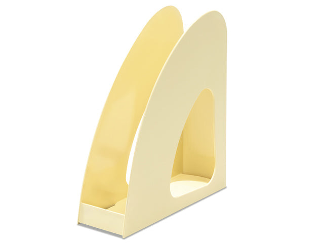 Tijdschriftencassette HAN Re-LOOP A4/C4 pastelgeel 100% gerecycled materiaal