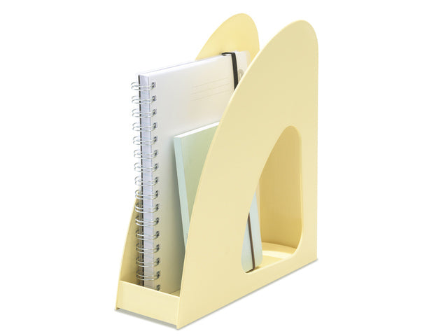 Tijdschriftencassette HAN Re-LOOP A4/C4 pastelgeel 100% gerecycled materiaal