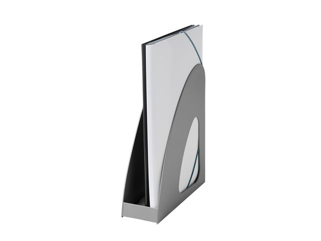 Tijdschriftencass. HAN Re-LOOP A4/C4, grijs 100% gerecycled materiaal