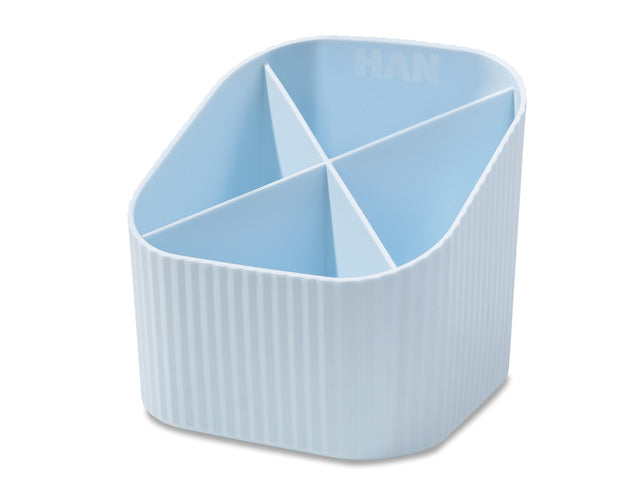 Pennenkoker HAN Re-X-LOOP 4-vaks pastel blauw 100% gerecycled materiaal