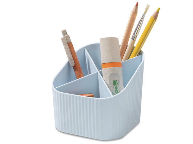 Pennenkoker HAN Re-X-LOOP 4-vaks pastel blauw 100% gerecycled materiaal