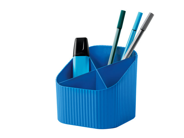 Pennenkoker HAN Re-X-LOOP 4-vaks, blauw 100% gerecycled materiaal