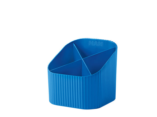 Pennenkoker HAN Re-X-LOOP 4-vaks, blauw 100% gerecycled materiaal