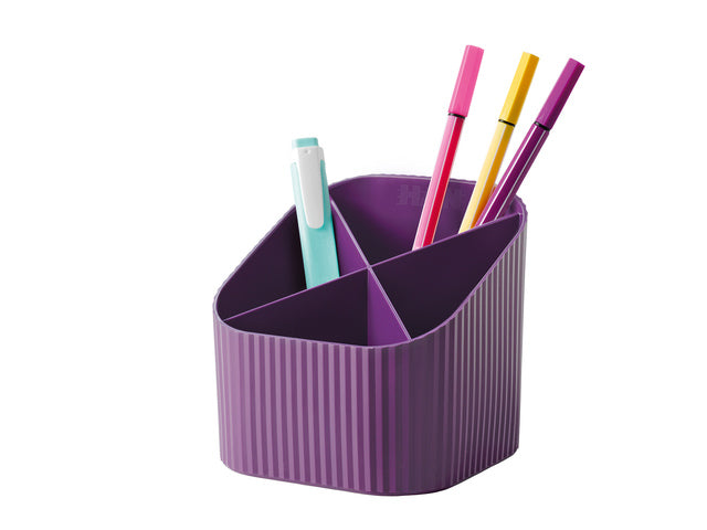Pennenkoker HAN Re-X-LOOP 4-vaks, lila 100% gerecycled materiaal