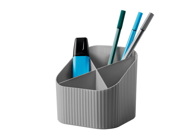Pennenkoker HAN Re-X-LOOP 4-vaks, grijs 100% gerecycled materiaal