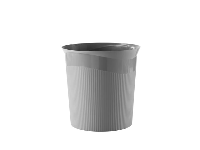 Papierbak HAN Re-LOOP,13 liter rond, grijs 100% gerecycled materiaal