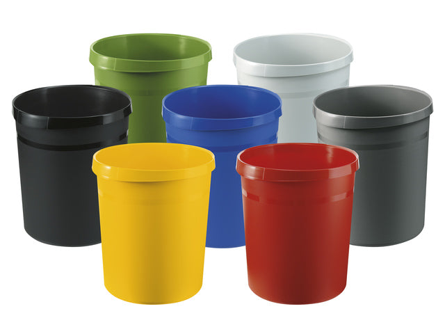 Papierbak HAN Grip 18 liter met 2 grijpranden zwart