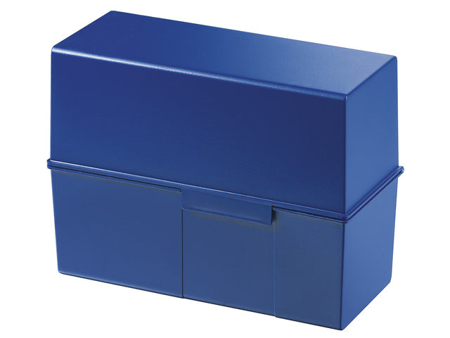 Kaartenbak HAN ras A5 kunststof blauw