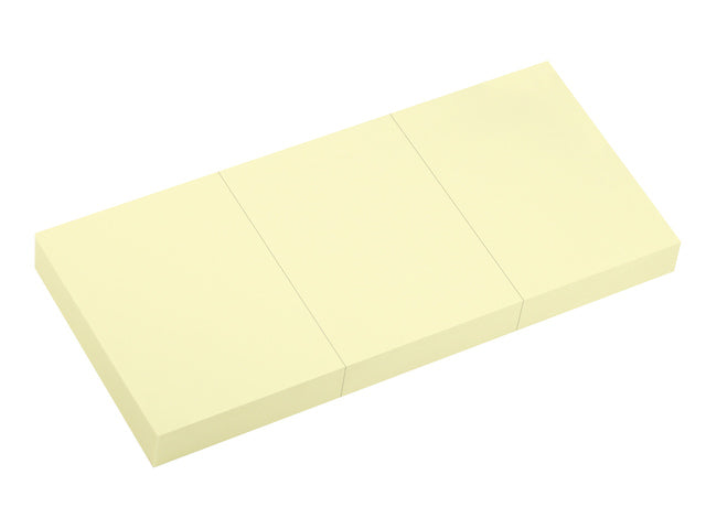 Info Opmerkingen 3 x 50x40mm geel 3 blokjes a 100 vel