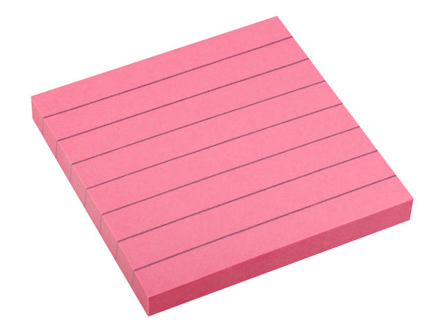 Info Opmerkingen 75x75mm fel roze blok a 80 vel gelinieerd