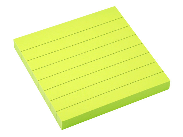 Info Opmerkingen 75x75mm fel groen blok a 80 vel gelinieerd