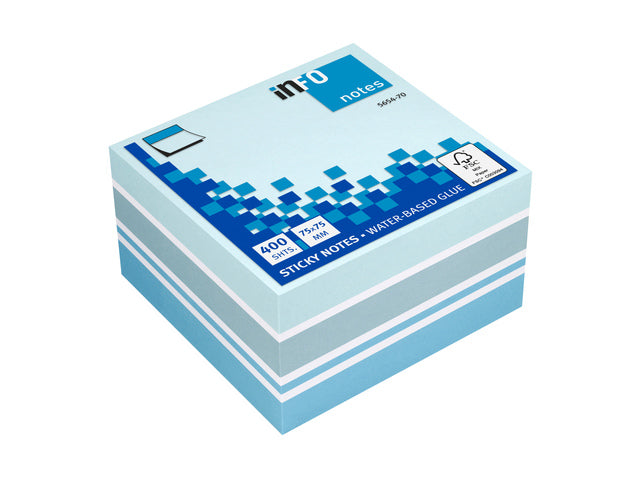 Info Notes 75x75mm mix blok a 400 vel