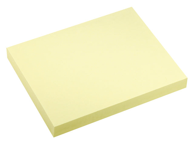 Powernotes Info-Notizen 100 x 75 mm, gelber Block mit 100 Blättern.