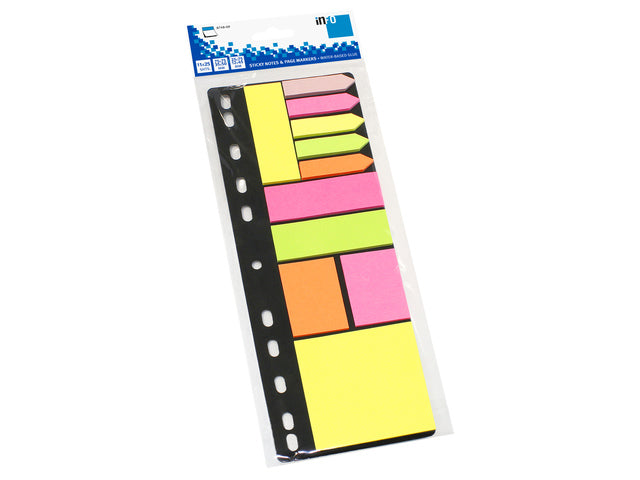 Info Sticky Notes 3 Farben in verschiedenen Formaten