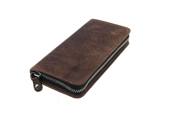 Etui Alassio jagerleer bruin 17x8x2,5cm