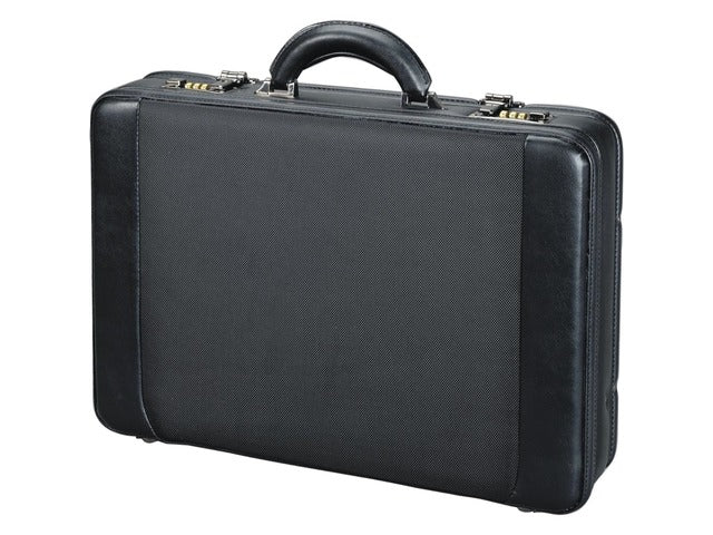 Laptop attaché koffer Alumaxx MODICA. Zwart kunstleer.