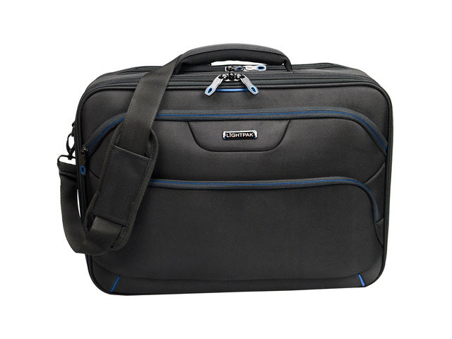 Laptoptas Lightpak LIMA zwart polyester.