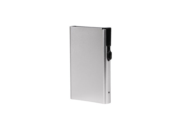Pasjeshouder Clicksafe aluminium zilver RFID 8 pasjes