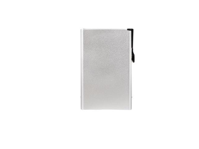 Pasjeshouder Clicksafe aluminium zilver RFID 8 pasjes