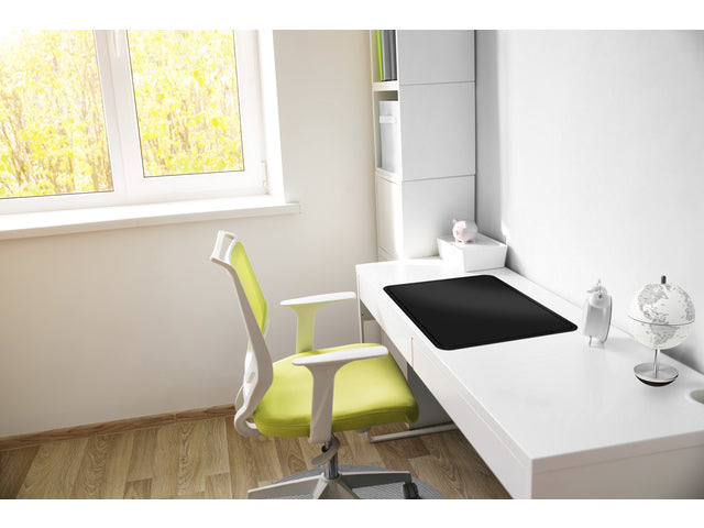 Bureauonderlegger Kangaro 63x50cm zwart soft