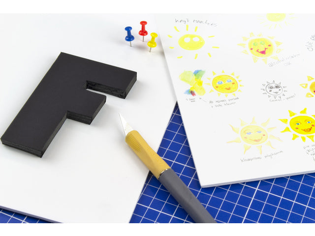 Foamboard Kangaro zwart A4 10 mm dik, 10 stuks 2 dubbelzijdig mat papier