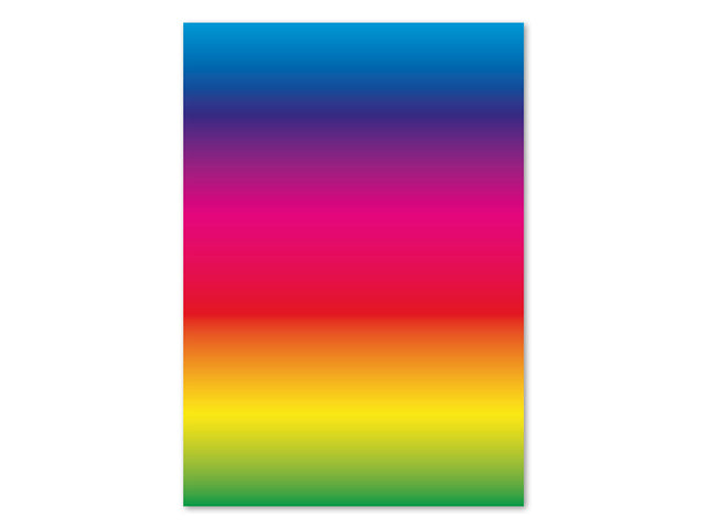 Regenboogpapier Kangaro 22x32 cm, tweezijdig dubbelzijdig, 10 vel, 200 gram