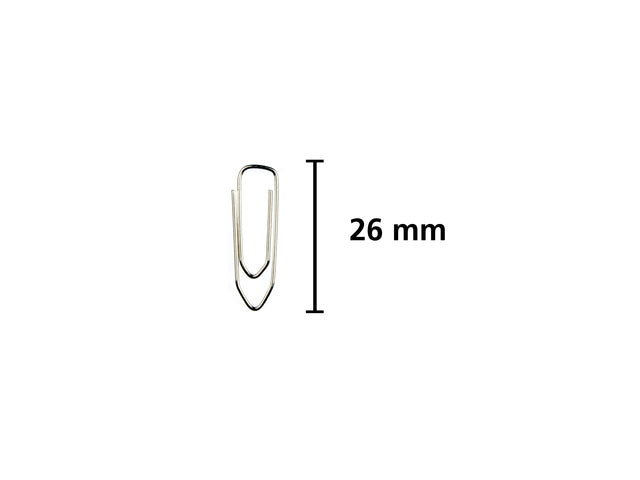 Paperclip Kangaro verzinkt rechthoekig 26 mm doosje à 1000 stuks