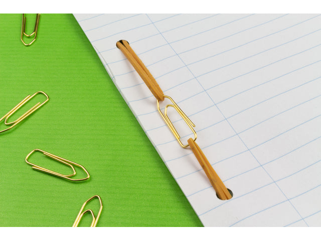 Paperclip Kangaro 26 mm, rechthoekig, kunststof doosje à 125 stuks, messing
