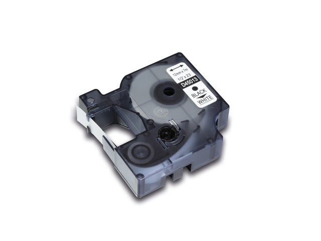 Tapecassette Kangaro compatibel Dymo 45013 zwart/wit