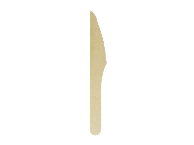 Mes hout Kangaro 200 stuks 165 mm biologisch afbreekbaar